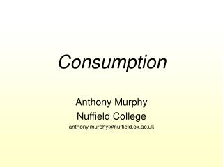 Consumption