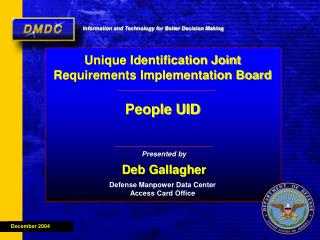 Presented by Deb Gallagher