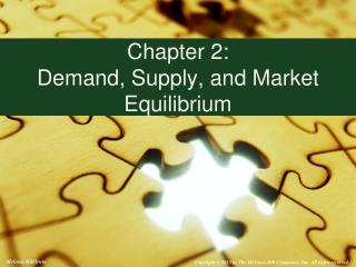 Chapter 2: Demand, Supply, and Market Equilibrium