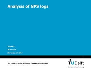 Analysis of GPS logs