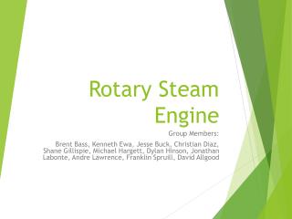 Rotary Steam Engine