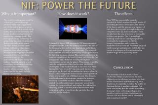 NIF: Power the Future