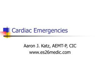 Cardiac Emergencies