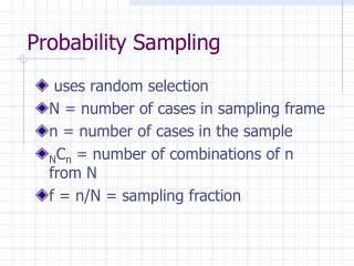 Probability Sampling