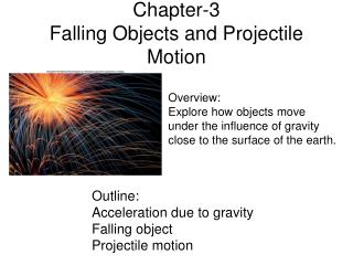 Chapter-3 Falling Objects and Projectile Motion