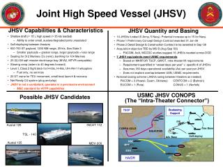 Joint High Speed Vessel (JHSV)