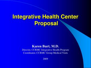 Integrative Health Center Proposal