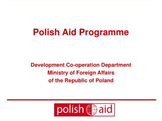 Polish Aid Programme