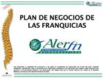 PLAN DE NEGOCIOS DE LAS FRANQUICIAS