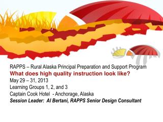 RAPPS – Rural Alaska Principal Preparation and Support Program