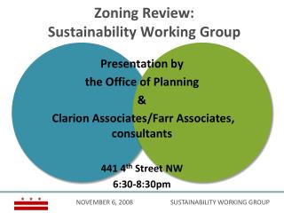 Zoning Review: Sustainability Working Group
