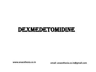 DEXMEDETOMIDINE