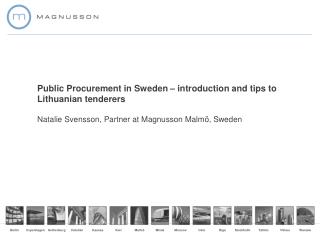 Public Procurement in Sweden – introduction and tips to Lithuanian tenderers