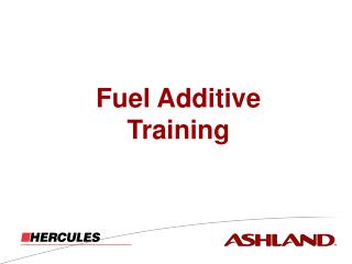 Fuel Additive Training