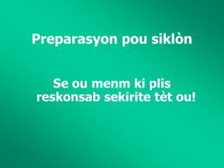 Preparasyon pou siklòn