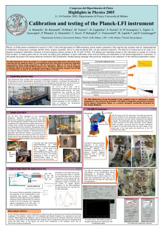 Congresso del Dipartimento di Fisica Highlights in Physics 2005