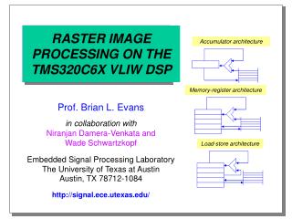 RASTER IMAGE PROCESSING ON THE TMS320C6X VLIW DSP