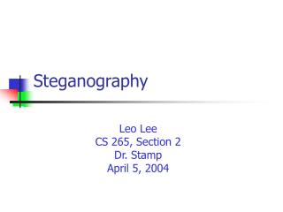 Steganography