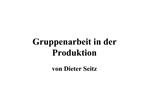 Gruppenarbeit in der Produktion