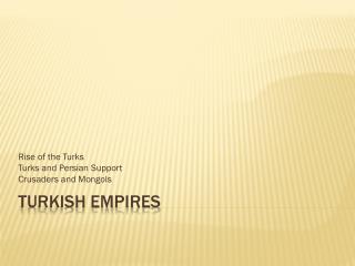 Turkish Empires