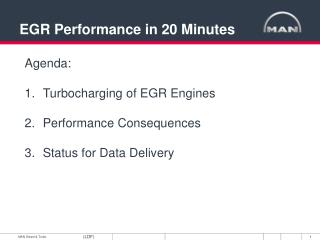 EGR Performance in 20 Minutes