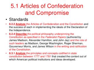5.1 Articles of Confederation and Compromise