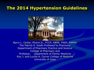 The 2014 Hypertension Guidelines