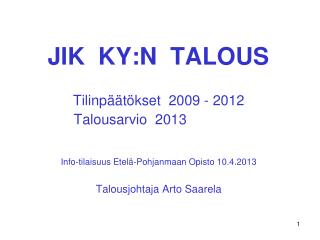 JIK KY:N TALOUS