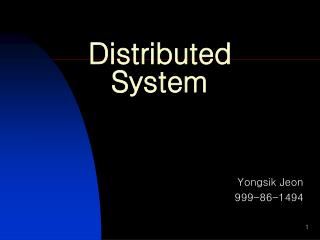 Distributed System