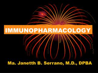 IMMUNOPHARMACOLOGY