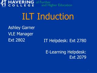 ILT Induction