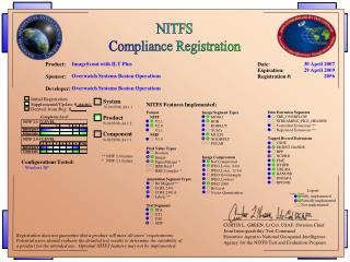 NITFS Compliance Registration