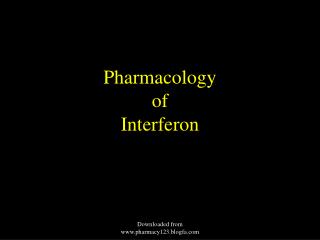 Pharmacology of Interferon