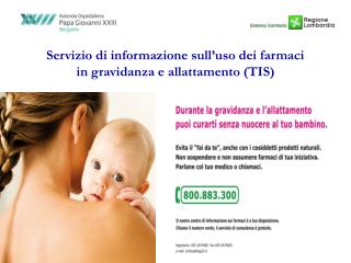 Servizio di informazione sull’uso dei farmaci in gravidanza e allattamento (TIS)