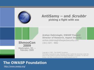 AntiSamy – and Scrubbr picking a fight with xss