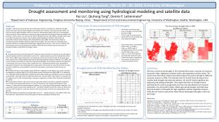 Drought assessment and monitoring using hydrological modeling and satellite data