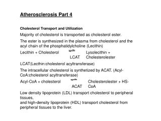 Atherosclerosis Part 4