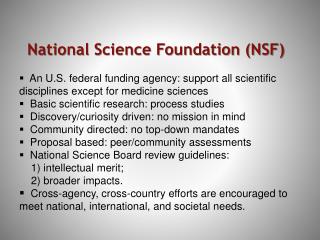 National Science Foundation (NSF)