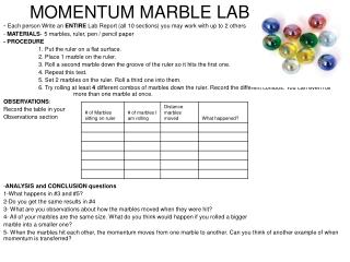 MOMENTUM MARBLE LAB