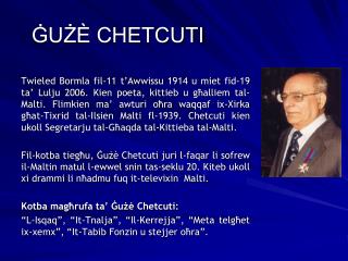 ĠUŻÈ CHETCUTI