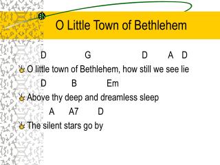 O Little Town of Bethlehem