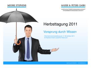 Herbsttagung 2011