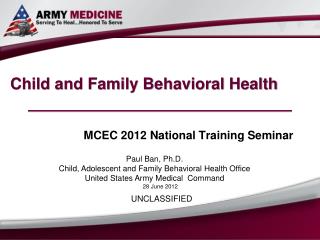 Child and Family Behavioral Health