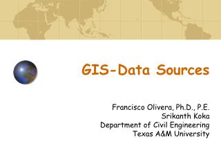 GIS-Data Sources