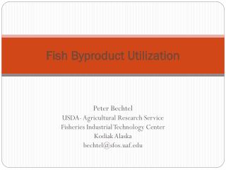 Fish Byproduct Utilization