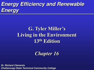 Energy Efficiency and Renewable Energy