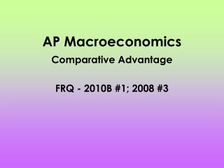 AP Macroeconomics