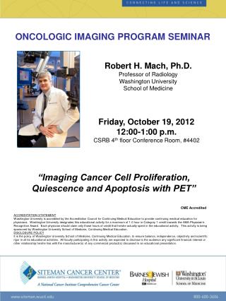 ONCOLOGIC IMAGING PROGRAM SEMINAR
