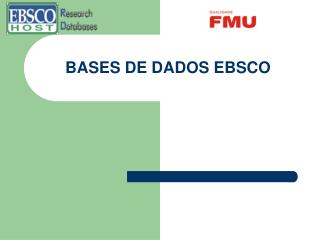 BASES DE DADOS EBSCO