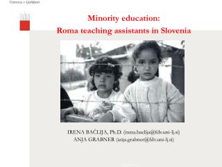Minority education: Roma teaching assistants in Slovenia
